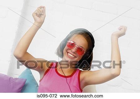 Teenage girl smiling View Large Photo Image Stock Image - Teenage girl smiling. Fotosearch