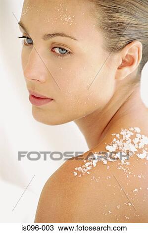 Stock Image - Portrait of a woman. Fotosearch
