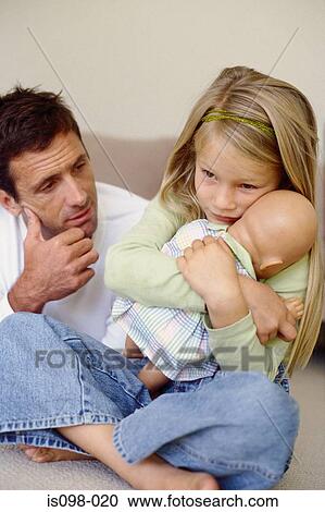 Stock Image - Man with girl. Fotosearch