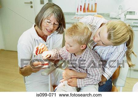 Boy being examined by dentist View Large Photo Image Stock Image - Boy being examined by dentist. Fotosearch