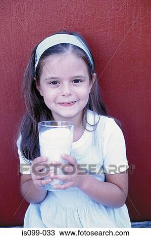 Girl drinking milk View Large Photo Image Stock Image - Girl drinking milk. Fotosearch