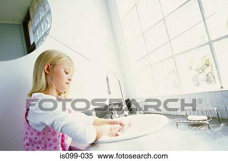 Girl washing hands View Large Photo Image Stock Photography - Girl washing hands. Fotosearch