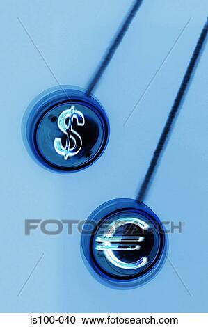 Stock Image - Dollar and euro. Fotosearch