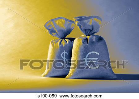 Stock Photo - Euro and dollar. Fotosearch