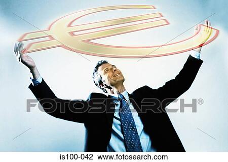 Man with euro View Large Photo Image Stock Image - Man with euro. Fotosearch
