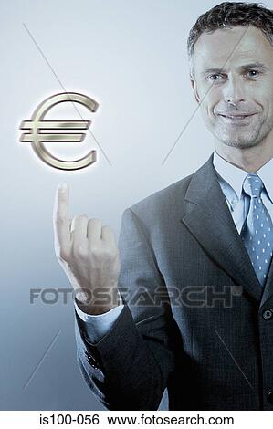 Man with euro View Large Photo Image Stock Photograph - Man with euro. Fotosearch