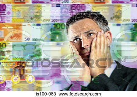 Stock Photo - Worried businessman. Fotosearch