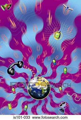 Global tele-communication View Large Photo Image Stock Image - Global tele-communication. Fotosearch