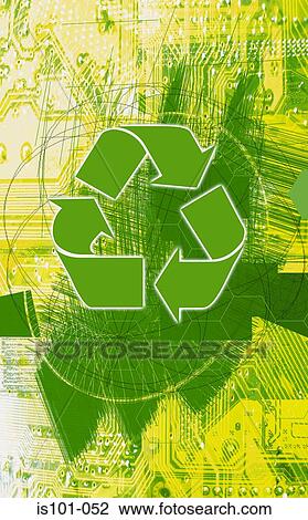 Stock Image - Information recycling. Fotosearch