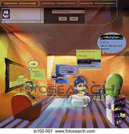 Stock Photo - Internet chatroom. Fotosearch