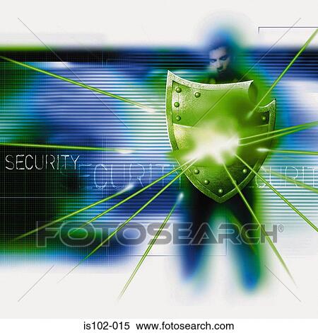 Stock Photography - Security shield. Fotosearch