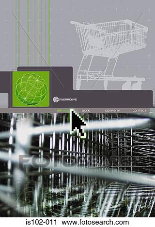 Stock Image - Shopping online. Fotosearch