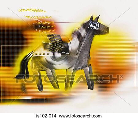 Trojan horse virus View Large Photo Image Picture - Trojan horse virus. Fotosearch