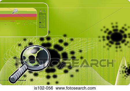 Virus detection View Large Photo Image Stock Photograph - Virus detection. Fotosearch