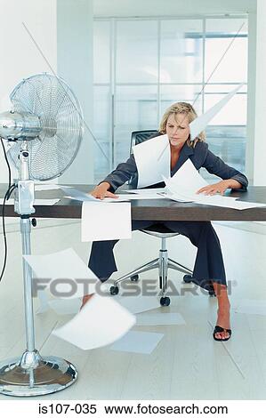 Chaotic businesswoman View Large Photo Image Stock Photography - Chaotic businesswoman. Fotosearch