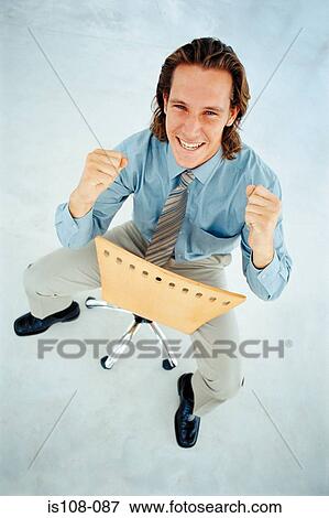 Happy businessman View Large Photo Image Stock Photo - Happy businessman. Fotosearch