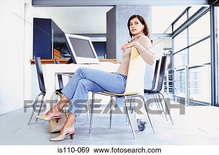 Woman working from home View Large Photo Image Stock Photo - Woman working from home. Fotosearch