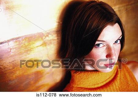 Portrait of a woman View Large Photo Image Stock Photo - Portrait of a woman. Fotosearch