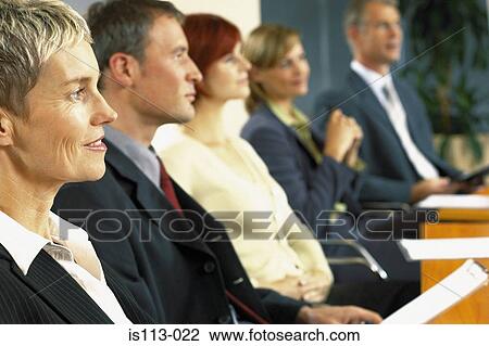 Businesspeople in boardroom View Large Photo Image Stock Image - Businesspeople in boardroom. Fotosearch