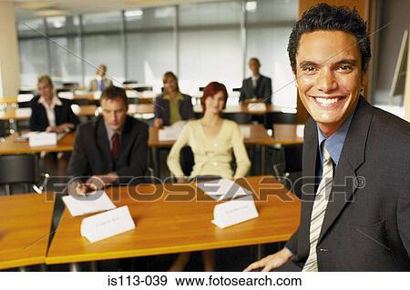 Happy businessman View Large Photo Image Stock Photograph - Happy businessman. Fotosearch - Search Stock Photography, Posters, Pictures, and Photo Clipart Images