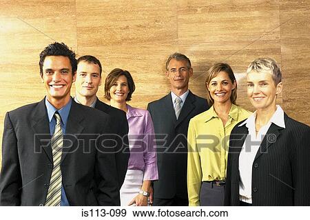 Stock Photo - Portrait of businesspeople. Fotosearch