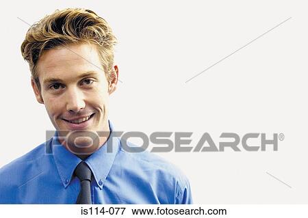 Stock Photo - Portrait of a smiling businessman. Fotosearch