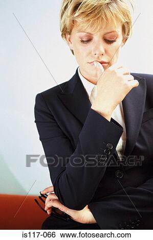 Businesswoman feeling sad View Large Photo Image Stock Photograph - Businesswoman feeling sad. Fotosearch