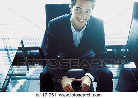 Stock Image - Portrait of a businessman. Fotosearch