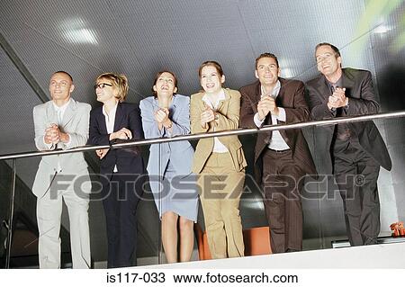 Stock Image - Portrait of businesspeople . Fotosearch