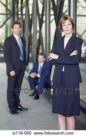 Businesspeople outside office View Large Photo Image Stock Image - Businesspeople outside office. Fotosearch