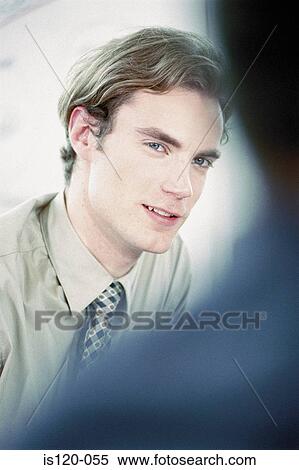 Stock Photography - Businessmen in office. Fotosearch