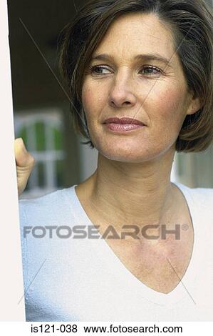 Stock Photo - Portrait of a woman. Fotosearch