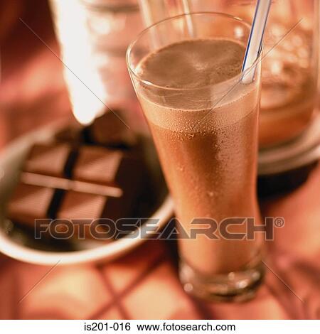 Chocolate milkshake View Large Photo Image Stock Photograph - Chocolate milkshake. Fotosearch