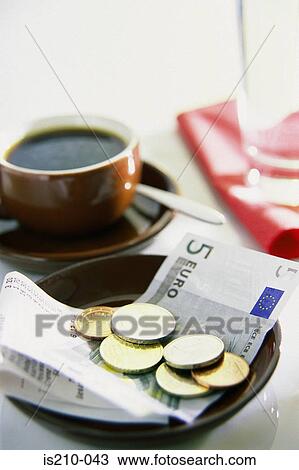 Coffee and euros View Large Photo Image Stock Image - Coffee and euros. Fotosearch