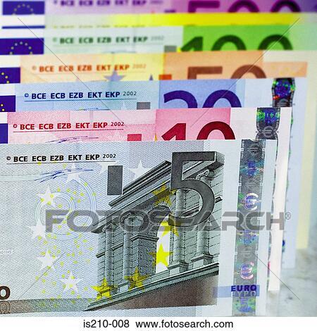 Stock Photo - Euro notes. Fotosearch
