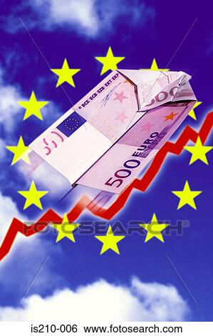 The Flying Euro View Large Photo Image Stock Photograph - The Flying Euro. Fotosearch