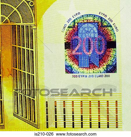 The Two Hundred Euro Note View Large Photo Image Stock Photograph - The Two Hundred Euro Note. Fotosearch