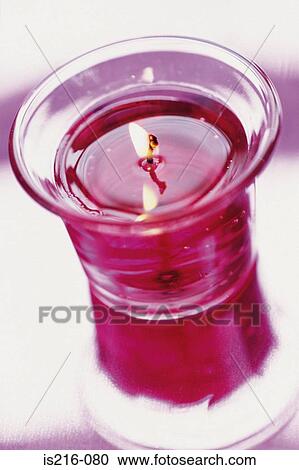 Stock Image - Coloured candle. Fotosearch