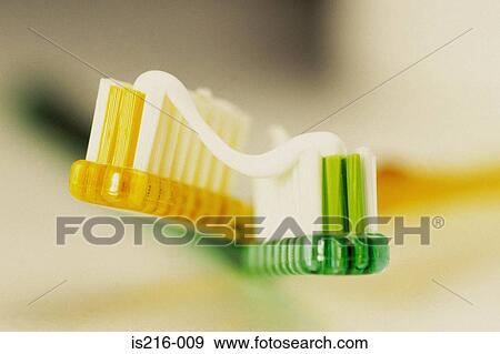 Stock Photo - Toothbrush and toothpaste. Fotosearch