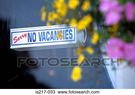 Stock Image - No vacancies. Fotosearch