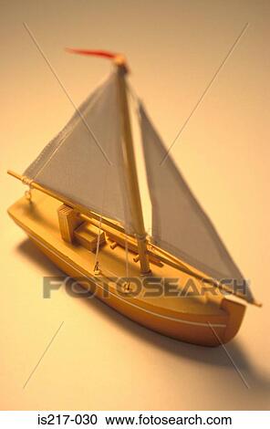Stock Image - Toy sailing ship. Fotosearch