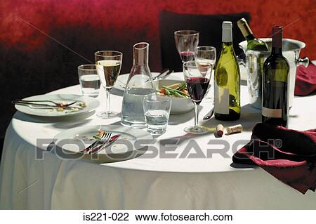 Finished dinner table View Large Photo Image Stock Image - Finished dinner table. Fotosearch