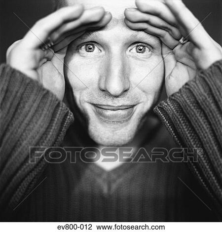 Stock Image - Portrait of man. Fotosearch