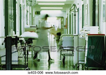 Stock Photograph - Hospital corridor. Fotosearch