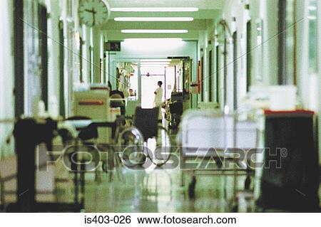 Hospital corridor View Large Photo Image Stock Photograph - Hospital corridor. Fotosearch