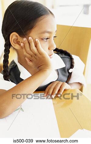 Girl sulking View Large Photo Image Stock Photo - Girl sulking. Fotosearch