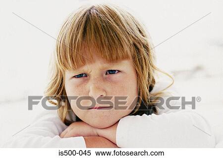 Stock Photography - Girl sulking. Fotosearch