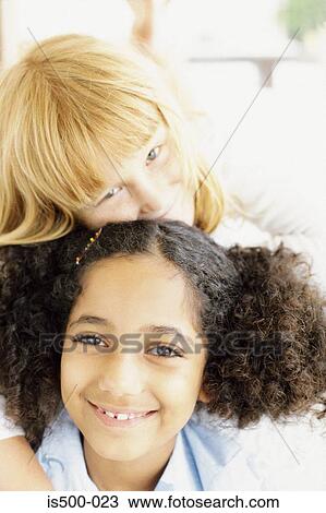 Stock Image - Girls playing . Fotosearch