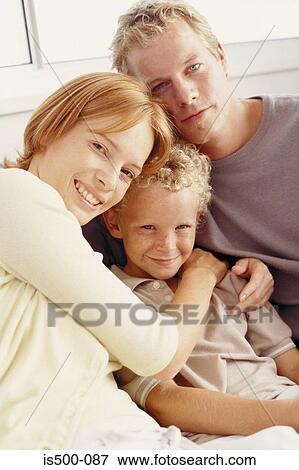 Portrait of a family View Large Photo Image Stock Photo - Portrait of a family. Fotosearch