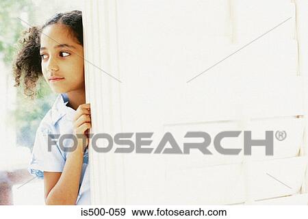 Portrait of a girl View Large Photo Image Stock Photo - Portrait of a girl. Fotosearch
